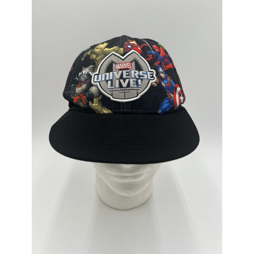 Marvel Universe Live Snapback Hat Black Comic Heroes Adjustable Cap